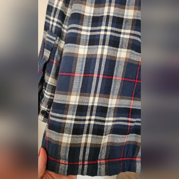L.L.BEAN Men's Fleece-Lined Flannel Shirt, Traditional Fit. Classic Navy.Size XL - Picture 15 of 15